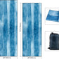 QiyI Yoga Mat Towel with Corner Pockets, Non Slip Sweat Absorbent Hot Yoga Towels, Soft Yoga Blankets with Travel Bag, Skidless Mat Cover for Workout, Gym, Fitness - 70"x26", Blue Tie Dye