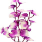 Silk Aquarium Plants for Betta Fish Tank, 2 Pcs 8 Inch Small Silk Aquarium Plant Aquatic Water Grass Decoration,Purple-White
