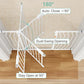 Mom's Choice GROWNSY Baby Gate, 57"-62" Auto-Close Dog Gate for Stairs & Doorways, Pressure-Mounted Easy Install Baby Gate - No Drill, Walk Through, Safe & Durable