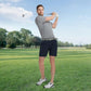 Rouen Mens Golf Shirt Moisture Wicking Dry Fit Performance Stripe Casual Collared Short Sleeve Golf Polo Shirts for Men