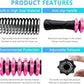 Muscle Roller Stick, Yoga Massage Roller Bar Fitness Beauty Tool for Athletes Relief Leg Back Pain (Pink)