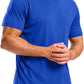 G Gradual Men's Workout Shirts Quick Dry Athletic Running T-Shirts Lightweight Moisture Wicking Short Sleeve Sports Gym Tops