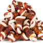 MON2SUN 2.5" Rawhide Free Dog Treats with Mixed Vegetables, Duck Wrapped Mini Knot Bones for Small Dogs, Healthy Snacks for Balanced Nutrition, 21.2oz
