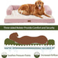 Orthopedic Dog Beds for Extra Large Dogs, Waterproof Dog Beds XLarge, Memory Foam Dogs Couch Beds with Comfy Bolster, Removable Washable Cover and Nonskid Bottom (X-Large,Pink)