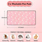 2 Pack Guinea Pig Bedding - Washable Guinea Pig Liner for Midwest Cage, Waterproof Reusable & Anti Slip Pee Pads Super Absorbent Mats for Small Animals Rabbit Hamster Rat (Pink, 48 x 24 Inch)