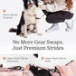 2025 New Edition, Fei & Eve MagEase Dog Harness - 3-Second Magnetic Buckles | 3-Point No-Pull Control | Heavy-Duty 900D Nylon | Dual Safety Handles | Breathable Mesh | Adjustable Fit | X-Large, Pink