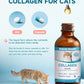 Collagen for Cats - Hip and Joint Supplement, Digestive & Immunity Support, Skin & Coat Health, Liquid Collagen for Cats with MSM, Glucosamine, Coconut Oil, Vitamin E, Roast Chicken Flavored, 60ml