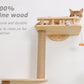 Cat Tree Wall Mounted with 4 Levels Shelves, 73" Wood Corner Tower Inside Kitten Scratching Post for Climbing,Perching and Lounging (Left to Right)