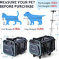 MIU Color Rolling Pet Carrier with Wheels Under 15 lbs, Airline Approved Foldable Soft Carrier for Small Dogs and Cats, Dog Carrier with Wheels for Car Road Trips Travel Camping Outdoor