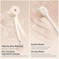 Electric Body Brush Back Scrubber for Shower, Waterproof Long Dual Handle Power Body Scrubber with 3 Heads, Rechargeable Bath Brush & 2 Speeds, for Cleansing, Exfoliating and Massaging Skin