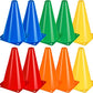 BiAnYC 7 Inch Plastic Sport Training Traffic Cones- Set of 10 Pcs/25 Pcs, 5 Colors(Orange/Yellow/Red/Blue/Green)