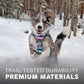 Embark Adventure Dog Harness, No-Pull Reflective Trim Dog Harness for Small, Medium & Large Dogs - Heavy Duty Oxford, 2 Leash Clips & Gel Lined Handle. Soft & Padded Puppy Dog Vest for Any Breed