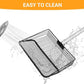 Large Metal Chicken Poop Scooper, 36 to 75" Adjustable Long Chicken Coop Litter Scoop with Stainless Steel Handle, Durable Sand Sifting Litter Shovel for Chicken Coops & Small Farm Animals