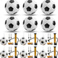 6 Pcs Deflated Soccer Ball Bulk with Pump Size 5/4/3 Sport Soccer Ball Training Ball for Adult Soccer for Game Match Birthday Party Gift