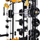 Altas Strength 3059 Smith Machine Home Gym Equipment with 1000 lbs Weight Capacity 2000 lbs Cables Strength Training Power Cages for Squats Presses Lunges Deadlifts Easy Assembly Included Accessories
