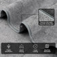 Orighty Gym Towels, Highly Absorbent Sweat Towels, Soft and Quick Drying Gym Towel for Daily Use, Multi-Purpose Towel for Sport, Salon, Spa, Hotel, 16 x 27 Inch, Grey, 3 Pack