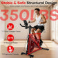 Exercise Bike, CHAOKE Quiet Magnetic Resistance 300LB Capacity Stationary Bike for Home with App Compatible, Indoor Bike with Comfortable Seat and Digital Display