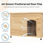 Large Solid Wooden Dog House,Suitable for Both Indoor and Outdoor, Suitable for Large Dogs and Animals of The Following Size, Easy to Clean,Can DIY,45.75" W x 31.25" D x 32.5" H
