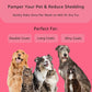 YINGFAN Pet Grooming Combo, Double-Sided Dematting Deshedding Undercoat Rake for Dogs and Cats, Dog Brush with Metal Comb for Detangling (Pink)
