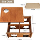 Hamster Multi Chamber Maze Hideout: Wooden Maze Tunnel House Exploring Toys for Hamster Gerbils Mice Guinea Pig Chinchillas, Small Animals Hideout and House - Brown
