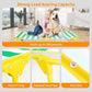 Dog Elevated Bed Foldable Portable Raised Bed Camping cot Outdoor Summer Dog Bed (Large, GreenStripes-Oxford Fabric)