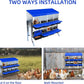 Chicken Nesting Box,8 Compartment Nesting Boxes for Laying Eggs with Legs,Wall Mount Poultry Roll Away Chicken Laying Boxes,Easy Egg Collection,Cleanable Pull Out Hen Roosting Boxes 8 Hole
