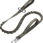 Excellent Elite Spanker Tactical Bungee Dog Leash Military Adjustable Dog Leash Quick Release Elastic Leads Rope with 2 Control Handle(Ranger Green)