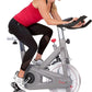 Sunny Health & Fitness Indoor Cycling Exercise Bike w/Pulse Sensors & 4-Way Adjustable Seat, Stationary Home Cardio Training Machine w/Micro-Adjustable Magnetic Resistance for Intensive Cardio Session