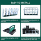 Chicken Nesting Box, 10 Hole 2 Layer Hen Nest Box with Legs, Roll Away Eggs Laying Boxes,Cleanable Pull Out Hen Roosting Boxes