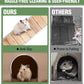 GUTINNEEN Guinea Pig Cage Rabbit Cage Indoor with Chew-Proof Edges, Clean Deep Tray, Leakproof PVC Layer, Small Animals Cage with Adjustable Legs - Natural Wood Color
