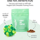 Reggie Forager Ball for Dogs | Mealtime Enrichment Toy | Reduces Boredom, Hyperactivity, Stress | Vet-Approved & Ideal for All Ages, Breeds, and Sizes (Forager Ball - Turkey & Pumpkin)