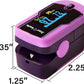 Zacurate FSA/HSA Eligible 500E Premium Fingertip Pulse Oximeter Oximetry Blood Oxygen Saturation Monitor with Silicon Cover, Batteries and Lanyard (Mystic Purple)
