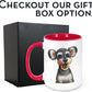 Personalized Coffee Mug, Custom Photo Caricature Gift, Funny Customized Coffee Gift for Men & Women, Custom Mugs with Pictures, Red 15oz Customized Ceramic Tea Cup