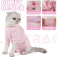 Breathable Cat Recovery Suit for Female/Male, Anti-Licking Kitten Onesie - Cat Surgery Pajamas with Sleeve After Spay, Prevent Shedding, Abdominal Wounds, Skin Diseases or E-Collar Alternative