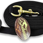 Southwestern Equine Lunge Line for Horses Cotton Horse Lunge Line with Bolt Snap & Rubber Stop (Black, 24')