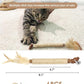 Tocirelo Kitten Chew Toys Teething - 6Pack Natural Silvervine Sticks for Cats, Matatabi Cat Feather Toy Chew Sticks, Cat Teeth Cleaning Treats for Indoor Bored Kitten
