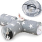 JanYoo Guinea Pig Tunnel 3 Way Guinea Pigs Hideout Foldable Small Animal Hideaway Play Tube Toys for Bunny Rabbit Hedgehogs Hamster Chinchilla Ferret Accessories