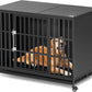 48 inch Heavy Duty Dog Crate with Self-Locking Latch, Indestructible Large Steel Kennel with Enclosed Design, Escape-Proof and Chew-Proof Pet Cage for High Anxiety Dogs