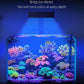 Pawfly 50 W Saltwater Aquarium Light for SPS & LPS Corals, Clip-On Dimmable LED Reef Light with Adjustable Brightness, Day/Night Modes, Timer, Blue RGB Violet UV Lighting for Marine Fish Tanks