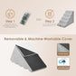 EHEYCIGA Curved Dog Stairs Ramp for High Beds, 5-Step Extra Wide Dog Steps for Small Dogs and Cats, Pet Stairs for High Bed Climbing, Non-Slip Balanced Pet Step Indoor, Light Grey