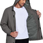 COOFANDY Men's Rain Jacket Waterproof With Hood Lightweight Packable Shell Raincoat Windbreaker For Cycling Golf Travel