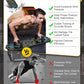 Professional Strength Training Equipment Strengthened by Durable Metal Frame, Push Up Board, Portable & Foldable Push Up Bar Set for Home Gym Fitness, Pushup Handles, Resistance Bands, Ab Roller, etc.