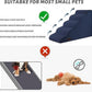 5-Step Dog Stairs and Ramp for High Bed, Non-Slip Sturdy Pet Steps for Small Dogs and Cats,22.2" H,Blue