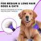 Pet Grooming Brush, Double Sided Undercoat Rake for Dogs & Cats, Professional Deshedding Brush and Dematting Tool, Safe and Effective Removing Knots, Mats, Tangles,and Flying Hair