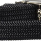 Kool Kat Elastic Cat Safety Collar with Bell, Black, 8"