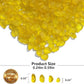 Sea Glass Stones - 0.9LB Yellow Frosted Glass Pebbles Gemstones - Perfect for Aquarium Rocks, Fish Tank Gravel, Vase Fillers, DIY Crafts, and Home Decor