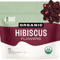 J Mac Botanicals, Organic Hibiscus Flower (4 ounce), Hibiscus tea, cut & sifted flowers, dried from Egypt, herbal tea leaves, Flor de Jamaica, edible