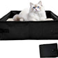 Portable Litter Box for Cats, Folding Cat Travel Litter Box Waterproof, 15.75 * 11.82 * 3.94 Inches, Traveling & Camping Cat Supplies