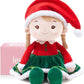 Soft Baby Doll Toys for Girls (16''), My First Christmas Dolls, Baby Rag Doll Plush Toys for Toddler Kids Infants -Christmas Special - Natalie The Elf