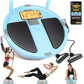 2-in-1 Balance Ball & Plank Board Trainer with App & 4 Interactive Games, Half Exercise Ball for Pilates & Yoga, Core Strength Training, Home Gym Workout, with 2 Resistance Bands & Pump